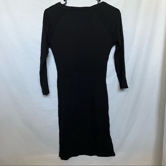 Express raglan sleeve t-shirt dress  xs black - Picture 7 of 12
